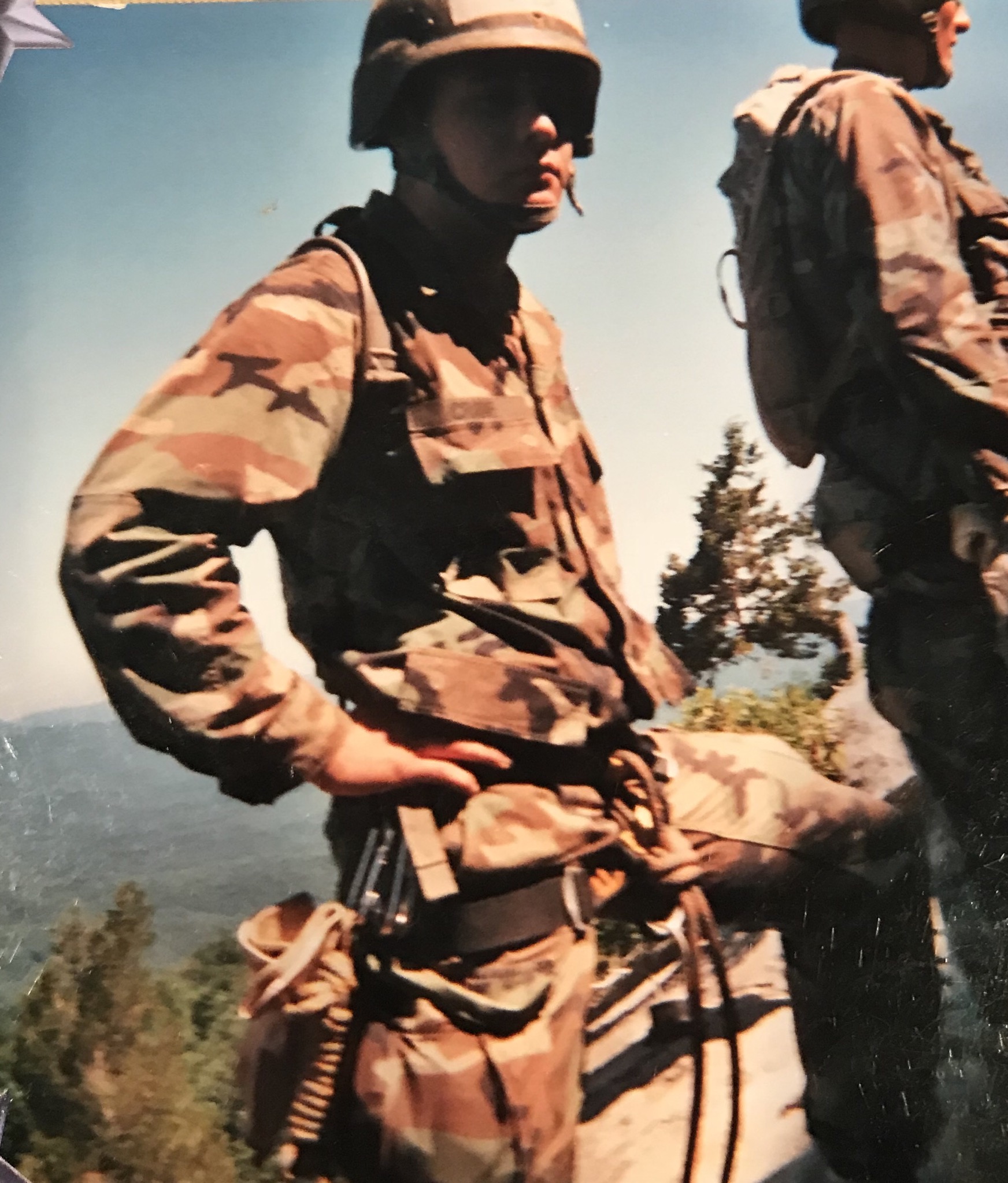 Tyler on top of Mt. Yonah in mountain phase of Ranger School in 2007.
