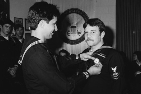 Navy Reserve recruiter in 1984
