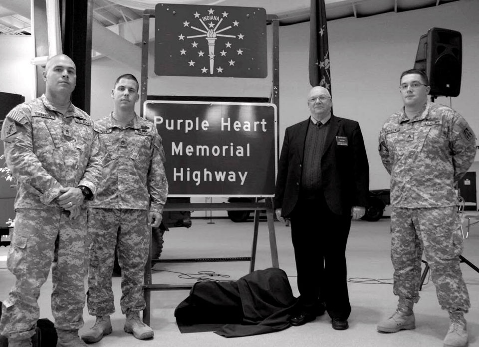 Invited by Governor Mel Daniels for the naming of the Purple Heart Memorial Highway.