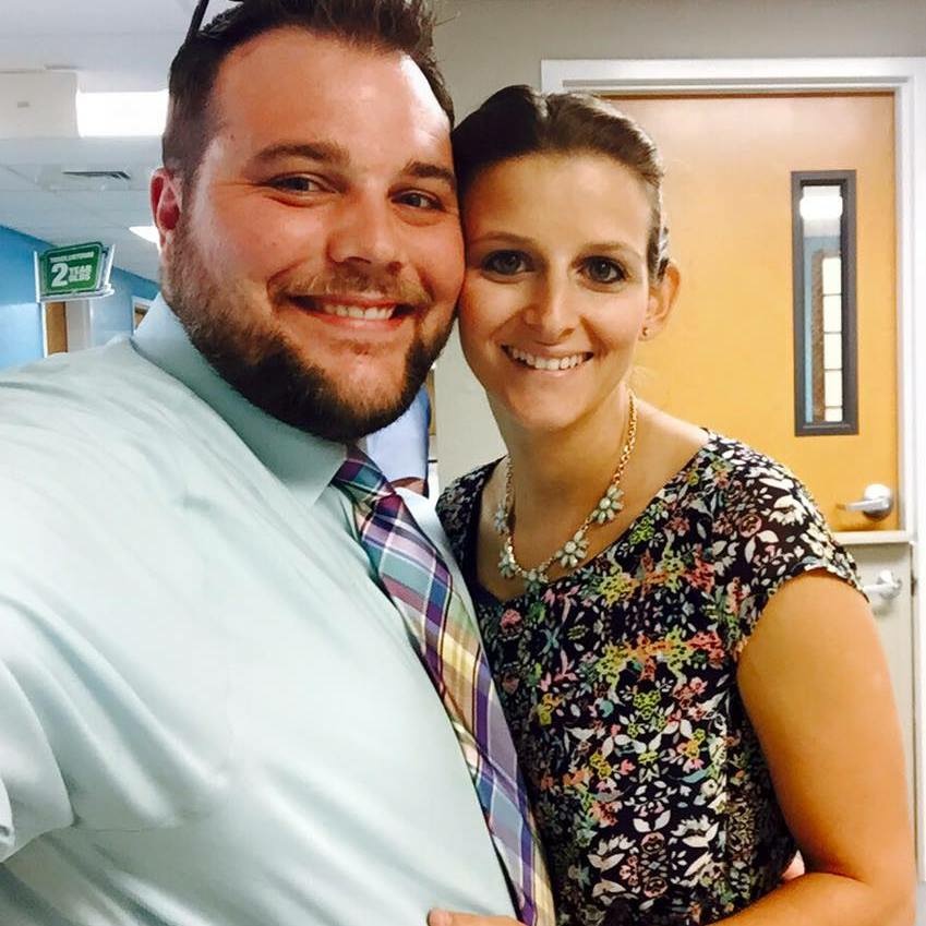 Tyler and his wife Amanda attending a family wedding.