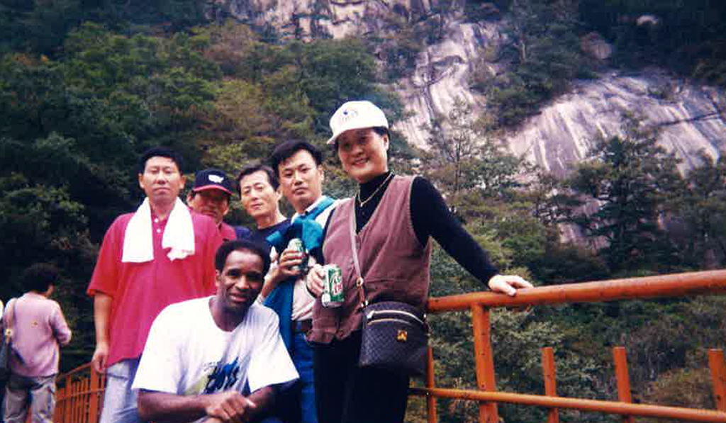 AREA III sporting staff time off for hiking Wonju, Korea  2000
