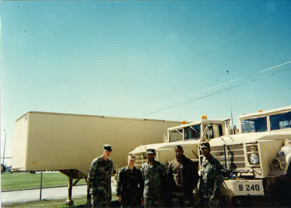 Motor SGT. enjoying Anthony’s retirement party at Hunter Army Airfield. 603RD  Aviation Bn. Savanna, GA.