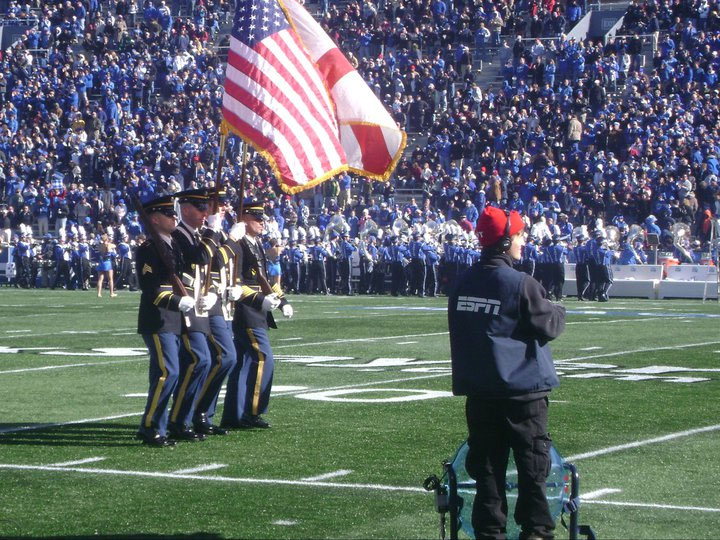 Honor Guard - Color Guard detail at NCAAFB Bowl Game