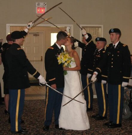 Mason and his wife Liz Rick at their wedding in 2010