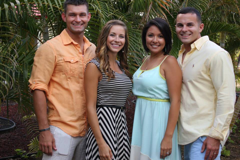 Mason with his wife and friends in Hawaii