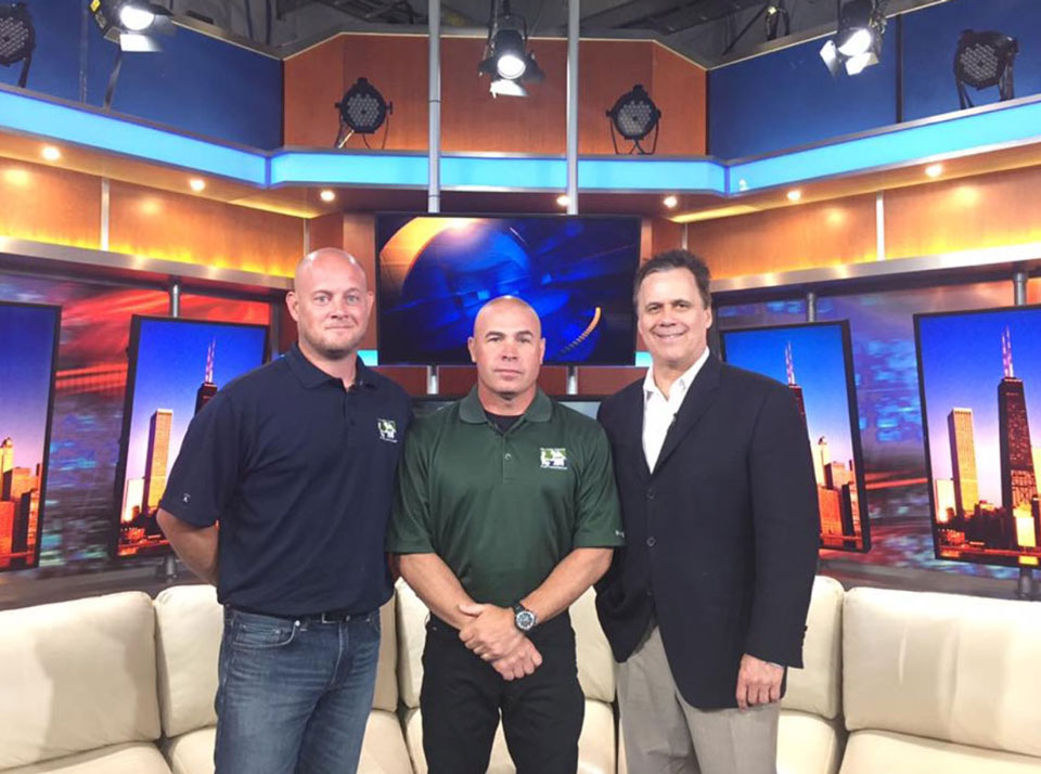 Patrick and nominator Nicholas on Fox News Morning Chicago, discussing the Route For the Brave event for their charity, Helping Hands for Freedom.