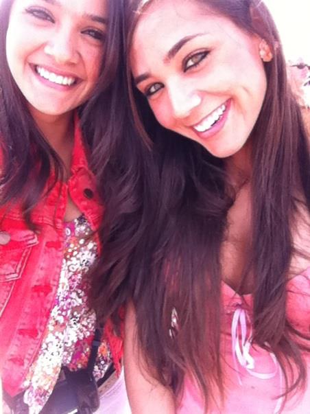 Ruby with her sister at McChord Airshow