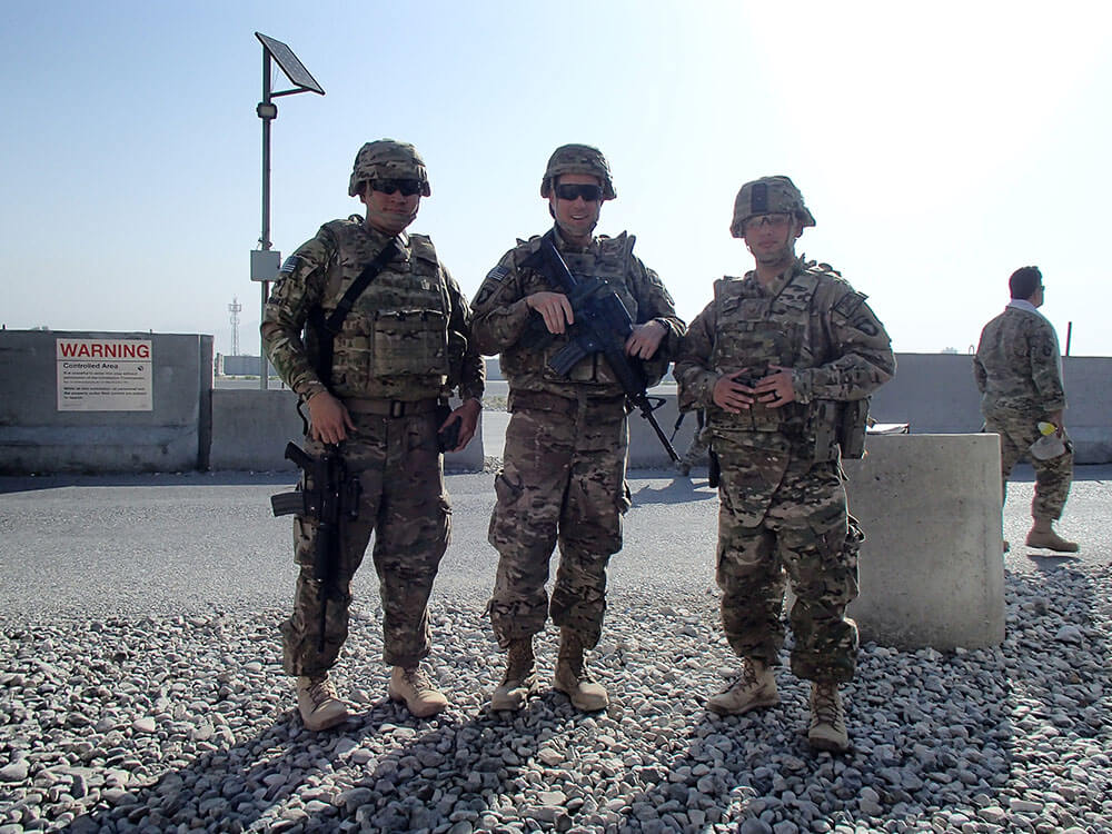 William, Tonyand their Air Force buddy Erick